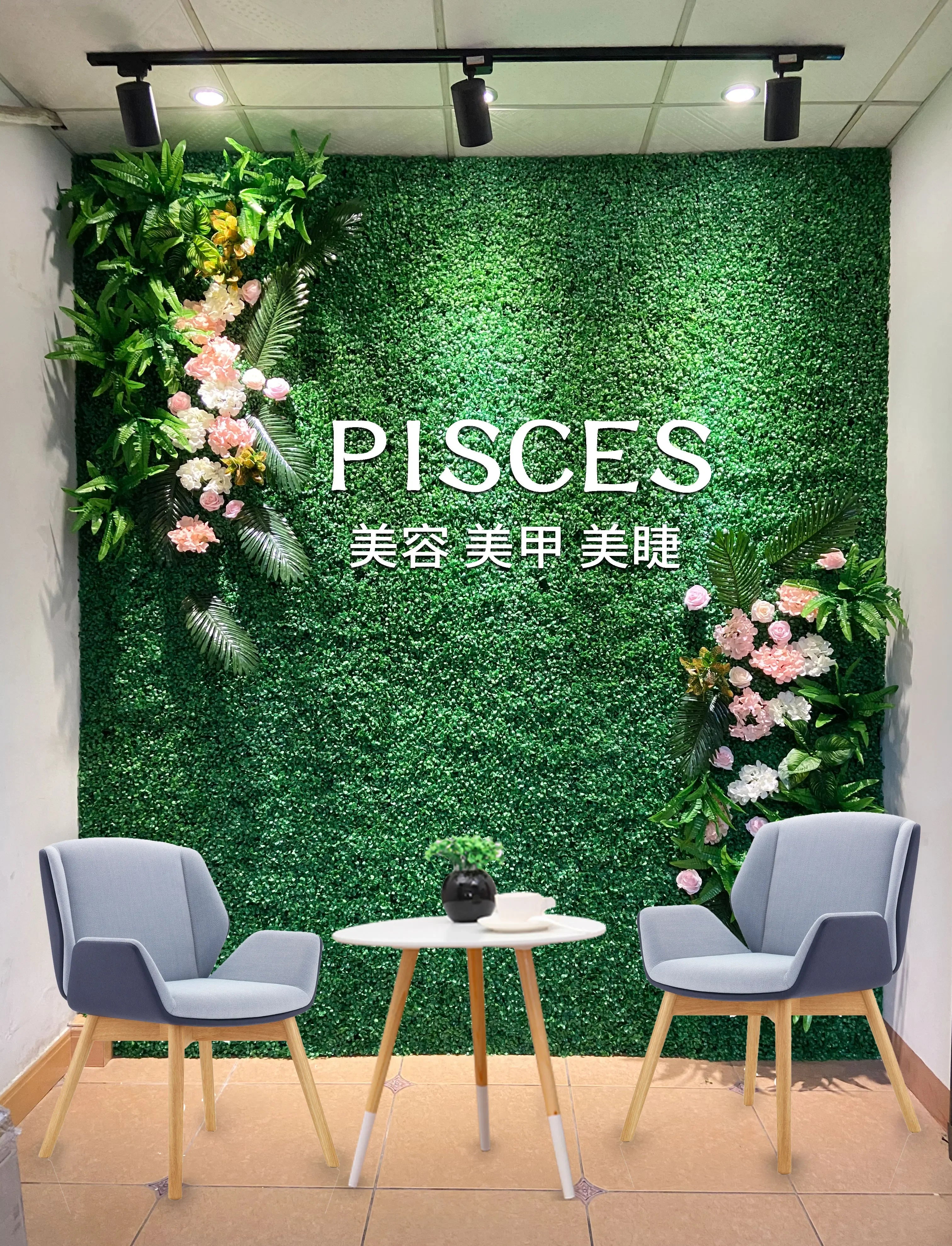 Custom Size Artificial Plant Wall Lawn, Green Plant Background Wall, Home Garden, Wedding Decoration, Plastic Lawn