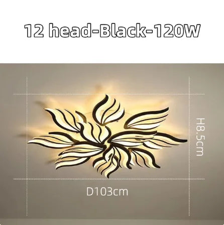 Plafond moderne à LEDs lampe chambre panneau plafonnier RC-dimmable luminaires salon éclairage intérieur salle à manger chambre cuisine - vue 16 sur 18