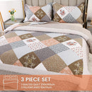 （Kostenloser Versand）Tagesdecke Patchwork 220x240cm, Bettüberwurf 230x250cm für Doppelbett, Gesteppte Patchworkdecke