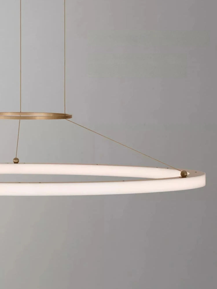 suspension circulaire minimaliste pour intérieur moderne créatif - vue 6 sur 8