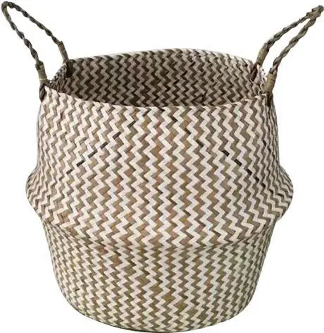 panier à fleurs en rotin tressé pliable fait main pour décoration intérieure - vue 9 sur 11