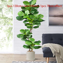 Artificial ficus branches with natural touch for indoor decor