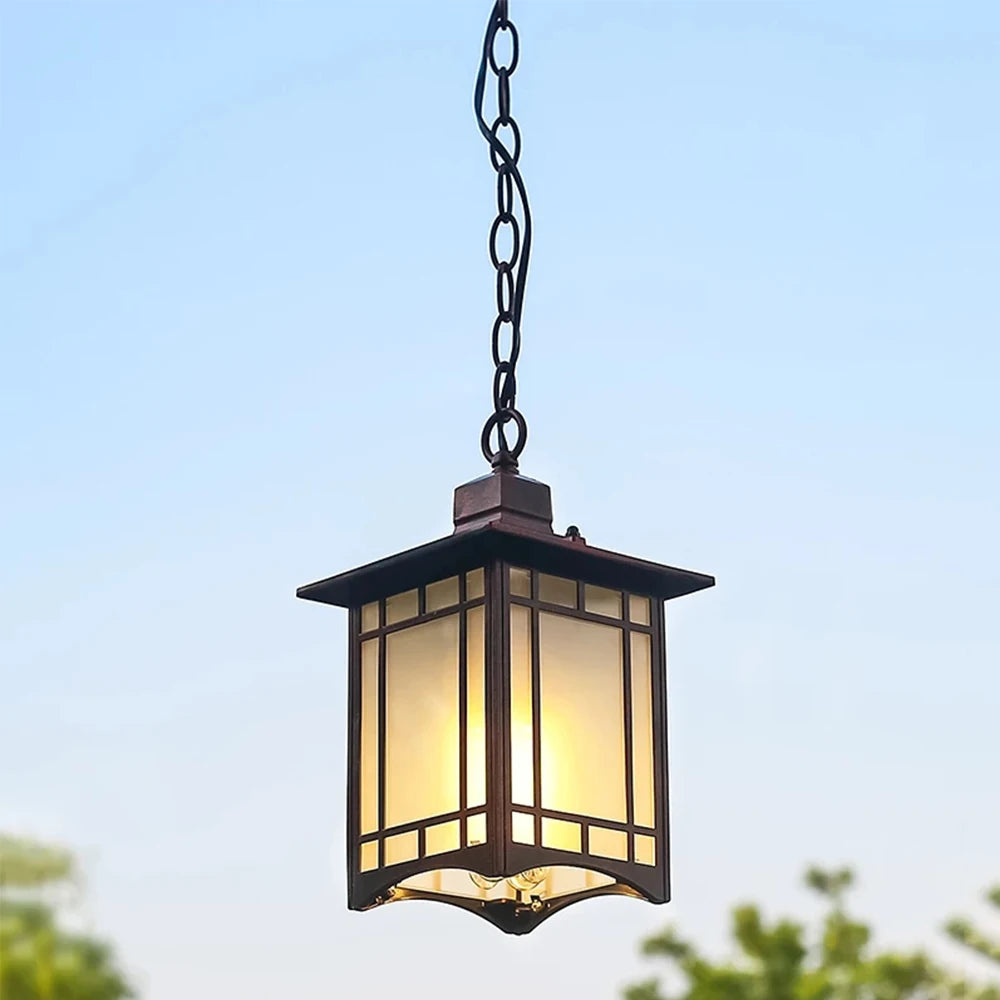 lustre extérieur rétro pour jardin et balcon décoratif - vue 2 sur 9