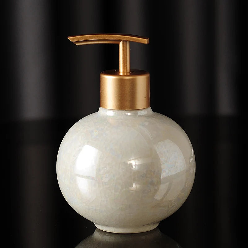 flacons en céramique vides à pompe pour cosmétiques et désinfectant - vue 5 sur 5