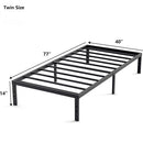 Metal Bed Frame – Heavy Duty Mattress Foundation with Anti-slip Steel Slat Support, Durable Platform Base with Underbed Storage