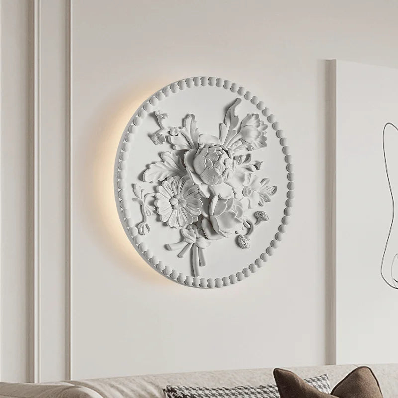 applique murale circulaire rétro en verre pour intérieur élégant - vue 4 sur 12