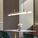 Vintage LED chandelier long lamp for dining room, office or kitchen island