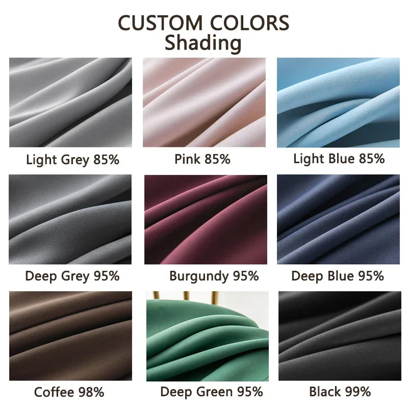 Rideau occultant moderne long pour chambre salon fenêtre - vue 8 sur 8