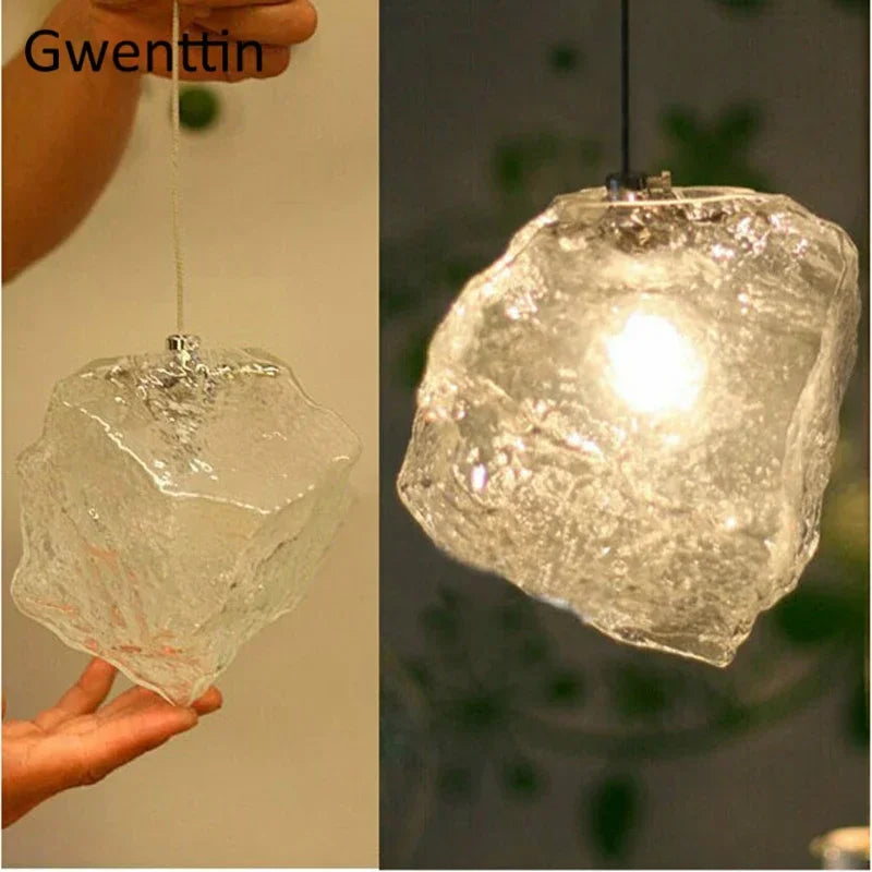 suspension en verre design pour décoration moderne intérieure - vue 5 sur 6