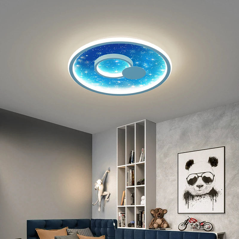 lustre nordique lumineux pour enfants style dessin animé - vue 5 sur 18