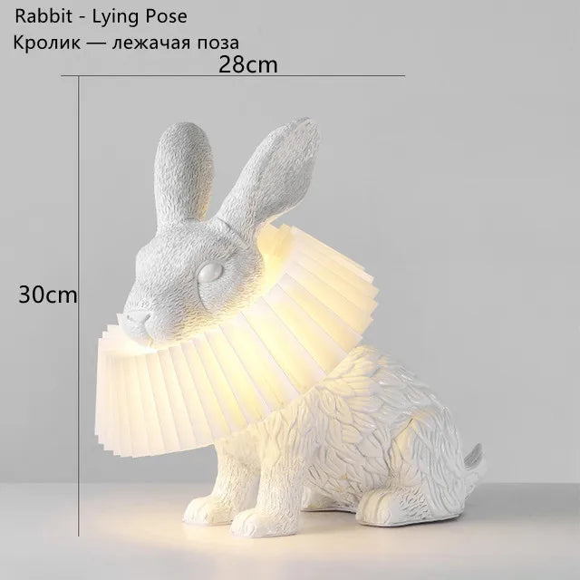 lampe de table lapin adorable pour décoration enfant - vue 10 sur 15