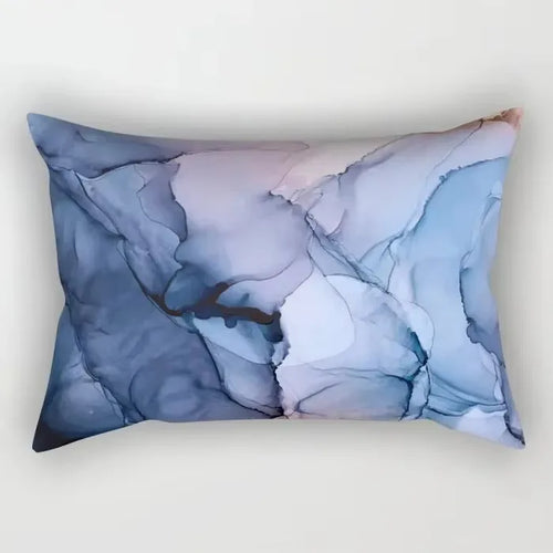 taie d'oreiller rectangulaire à rayures aquarelle chinoises décorative