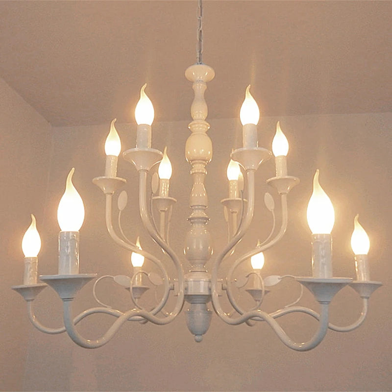 lustre rétro en fer noir style vintage industriel pour éclairage intérieur - vue 2 sur 24