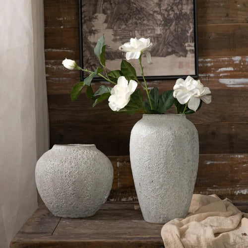 Retro Literary Creative Old Hydroponic Ceramic Vase, High-end Home Decoration, Flower Arrangement, Porch Living Room Decoration - vue 3 sur 9