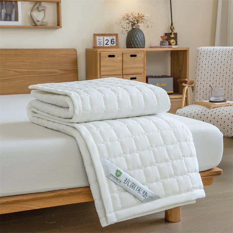 Cooling Mattress Topper for Summer,Foldable Bed Mat Cool Sleeping Mattress,Soft Breathable Roll Up Bed for Single Double Bed - vue 12 sur 13