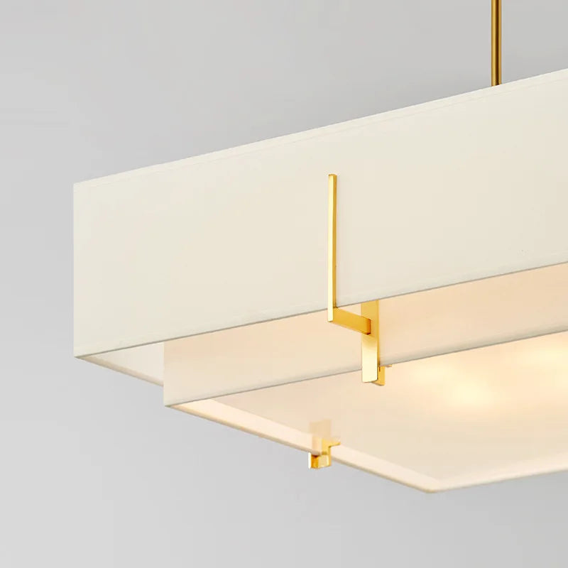 lustre en tissu chinois rond style rétro pour intérieur élégant - vue 10 sur 9