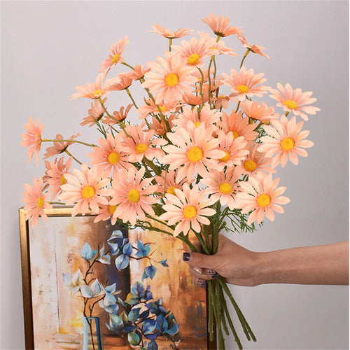 fleurs artificielles marguerites pour décoration mariage et bricolage - vue 8 sur 13