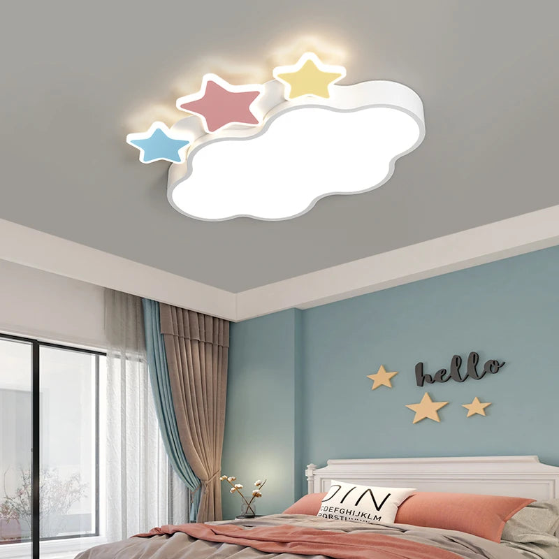 lampe led créative pour chambre d'enfant motif avion et nuages - vue 6 sur 11