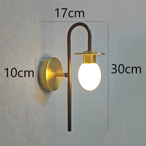 Modern egg-shaped wall light with creative minimalist design