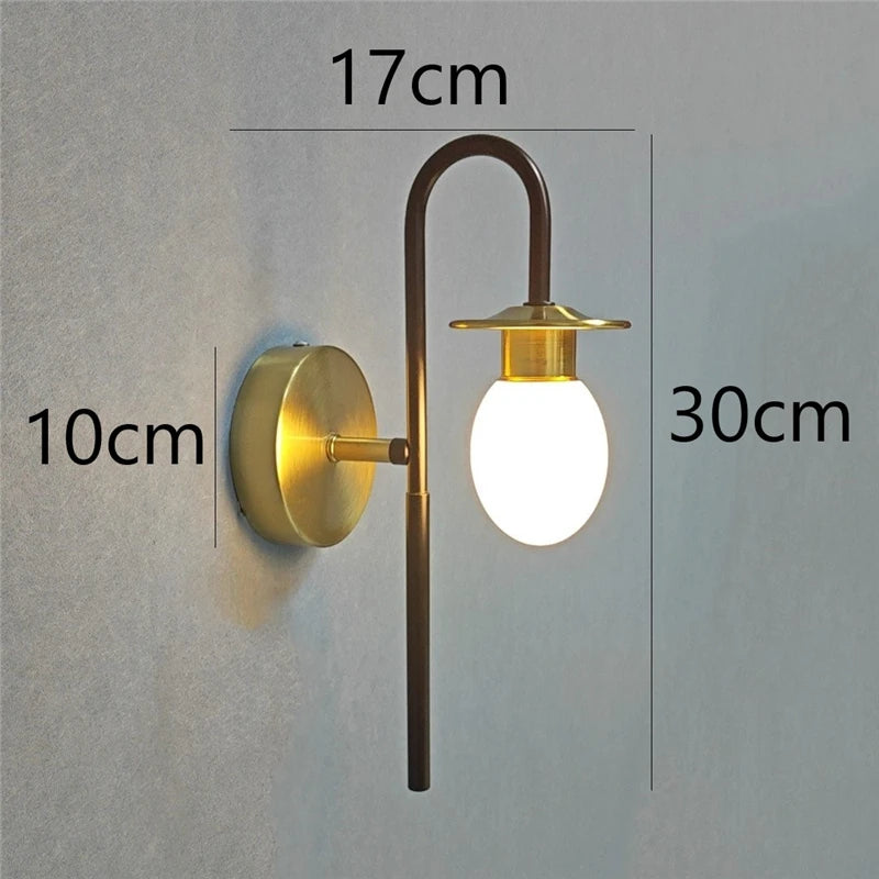 Modern egg-shaped wall light with creative minimalist design