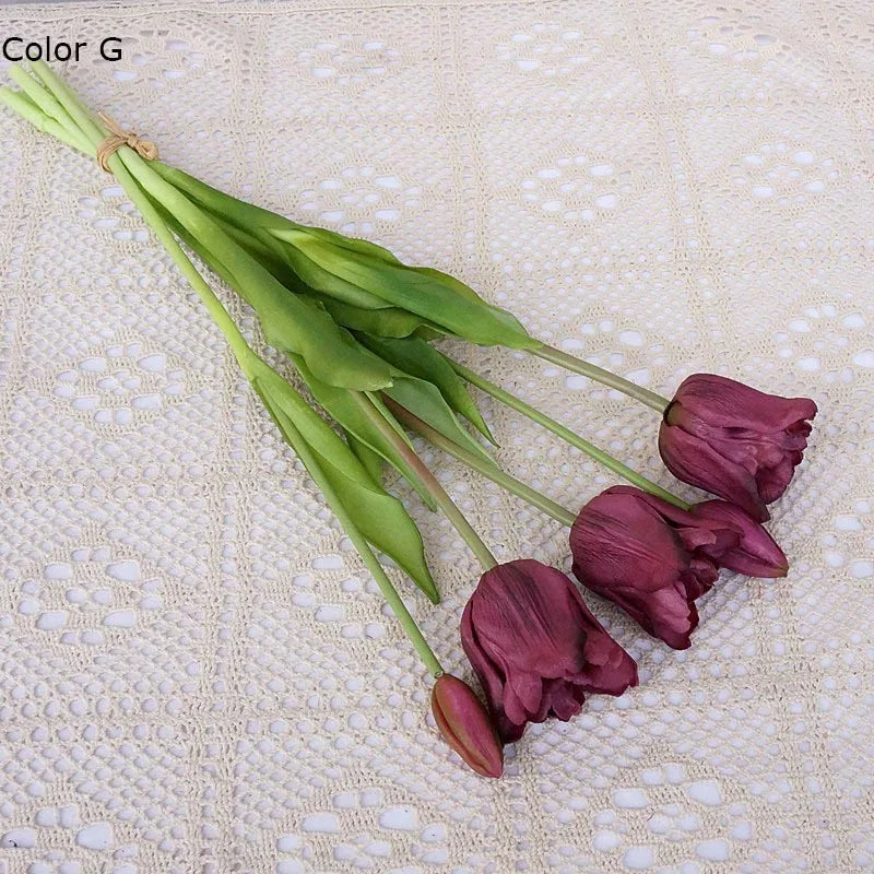 grandes tulipes baroques en silicone décoration de luxe pour événements - vue 7 sur 15
