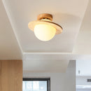 solid wood LED ceiling light modern minimalist design
