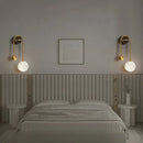 applique design scandinave moderne nordique marbre led