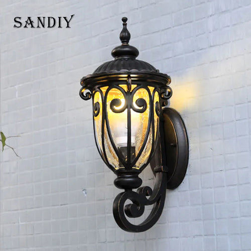 Lampadaire et applique murale vintage étanche pour jardin sandiy - vue 2 sur 11