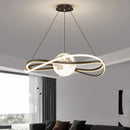 Minimalist Nordic LED chandelier for large art halls