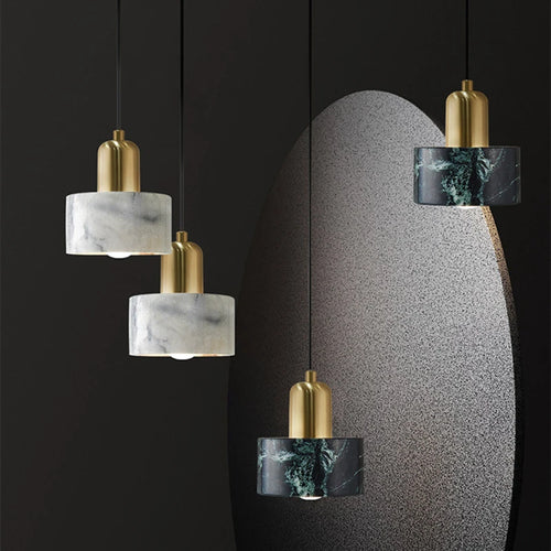 suspension modernes en marbre nordique pour décor loft