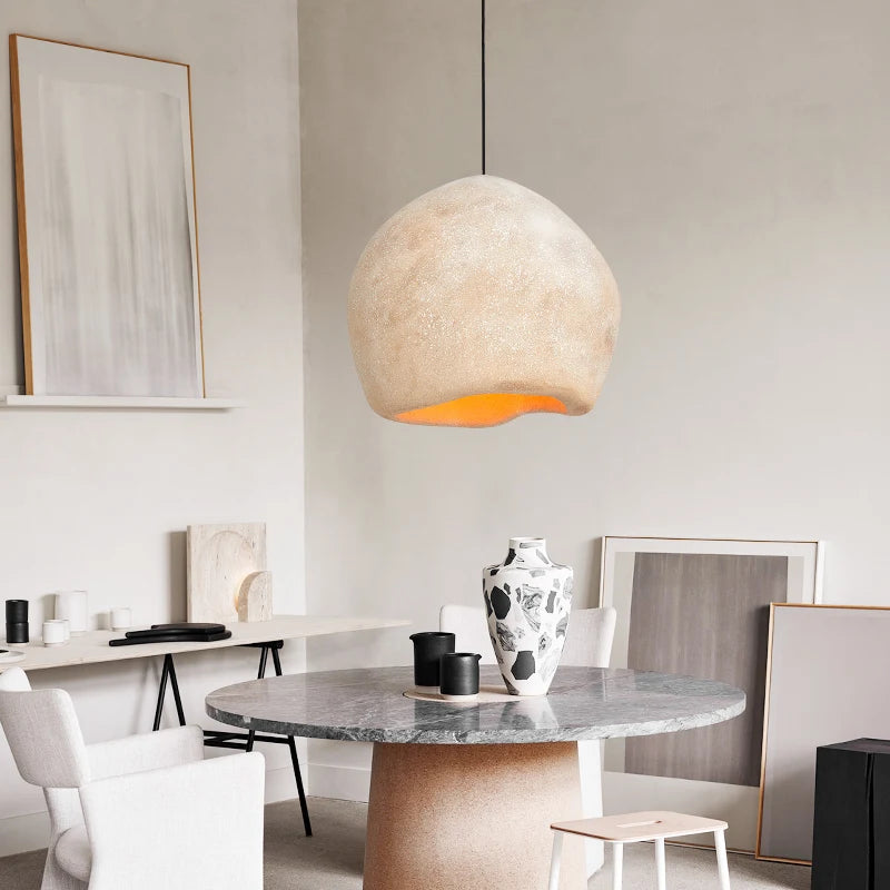 suspension LED style nordique wabi sabi pour restaurant ou bar - vue 3 sur 9