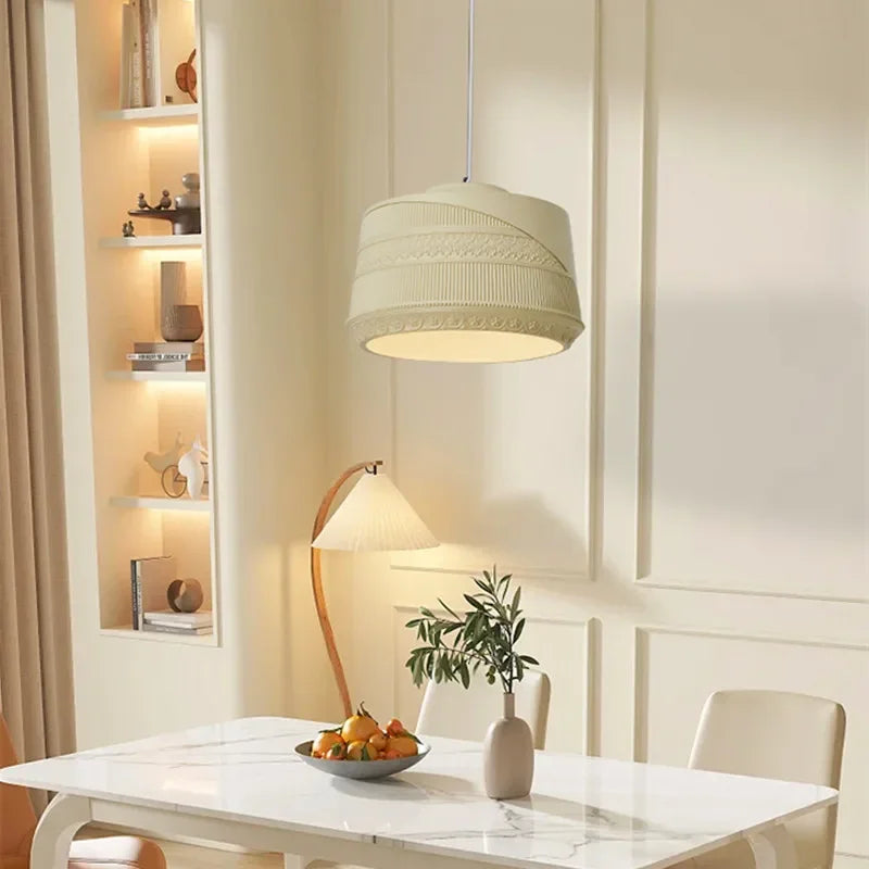 French Retro Restaurant Wabi-Sabi Chandelier Minimalist Study Bedroom Lamp Cafe Home Decor Kitchen Island Table Lighting Fixture - vue 2 sur 10