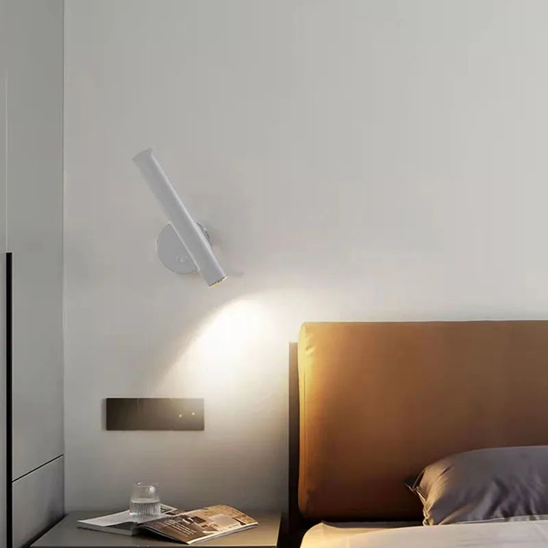 Applique murale led moderne rotative pour lecture et détente - vue 5 sur 8