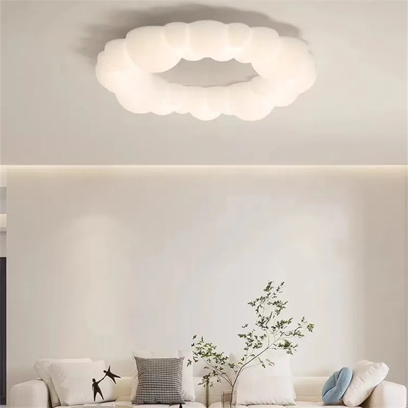 Plafonnier LED en forme de nuage au design nordique moderne