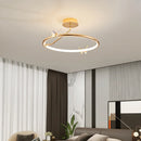 lustre moderne en forme de papillon avec anneau doré décoratif