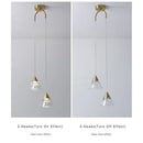Industrial Pendant Light Fixtures Gold Finish Kitchen Ceiling Lights Crystal Shade Led Chandelier Lustre Christmas Decor Lamp