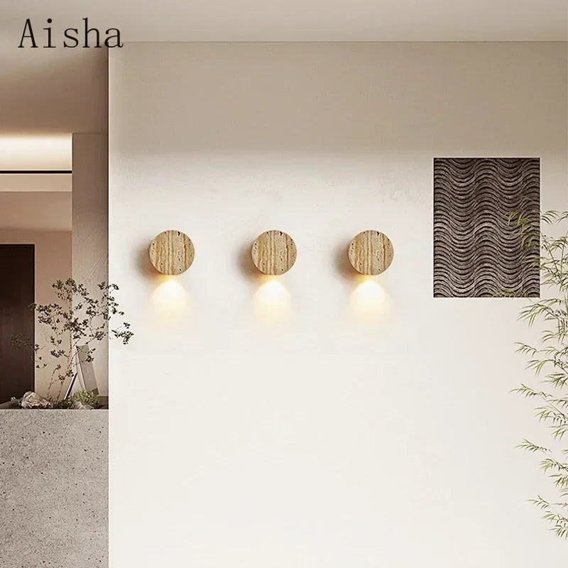 applique murale japonaise wabi sabi en pierre naturelle pour intérieur moderne - vue 5 sur 7