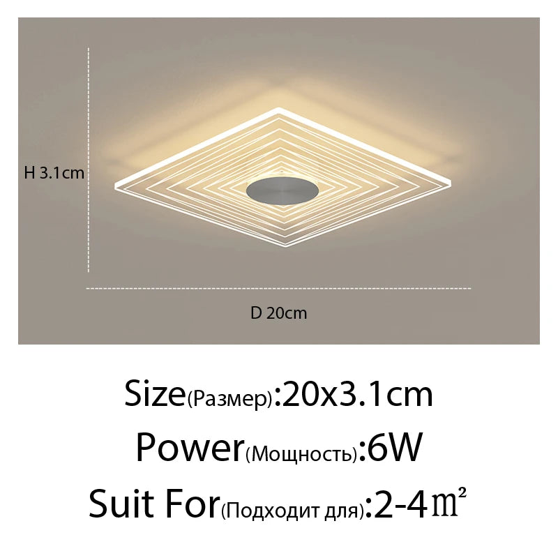 Modern minimalist flower-shaped ceiling light - vue 11 sur 21