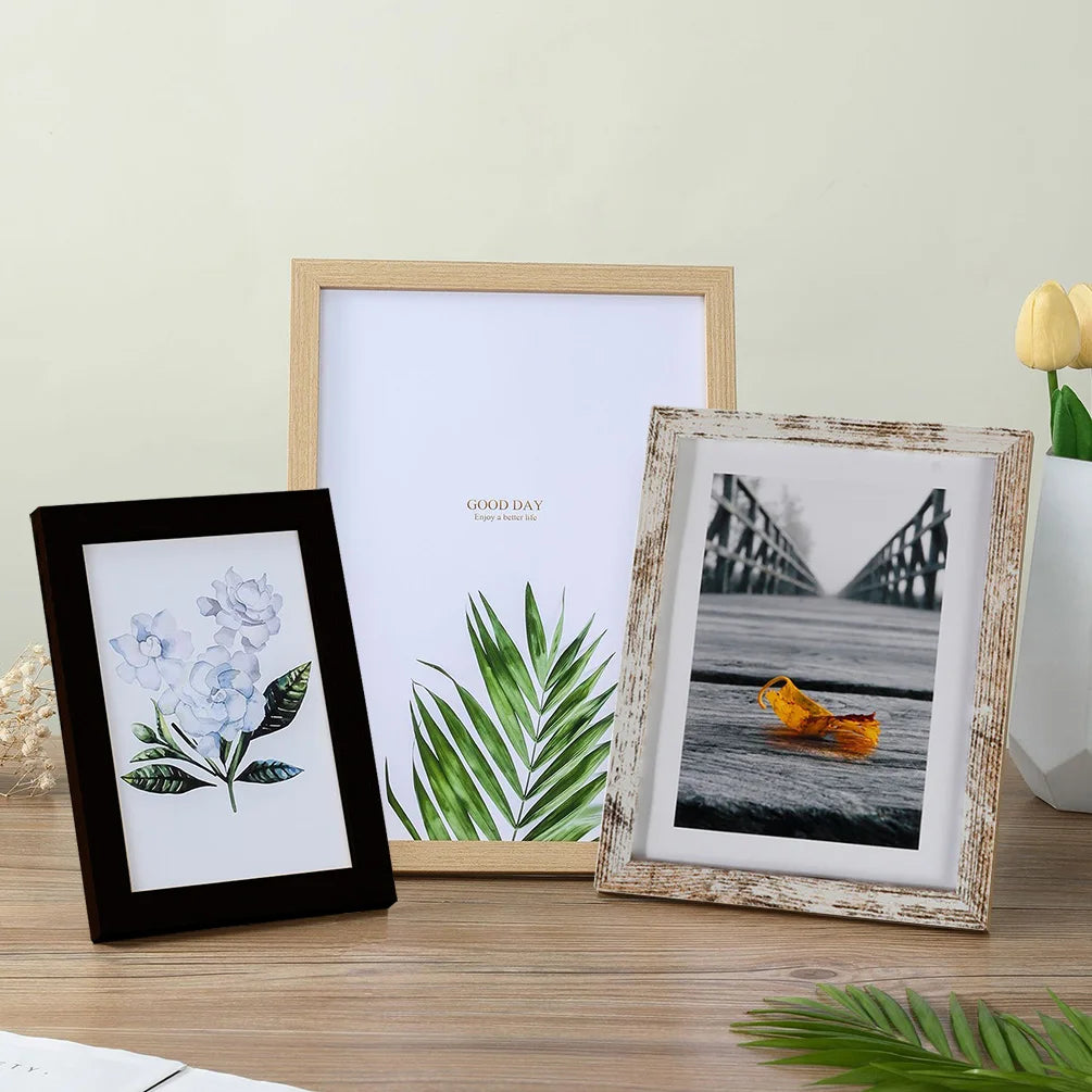 cadre photo en bois à suspendre pour décor et souvenirs - vue 3 sur 11