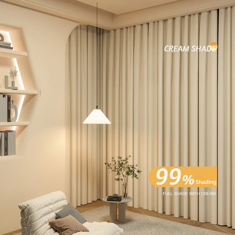 Rideau moderne plissé occultant luxe pour salon chambre - vue 2 sur 18