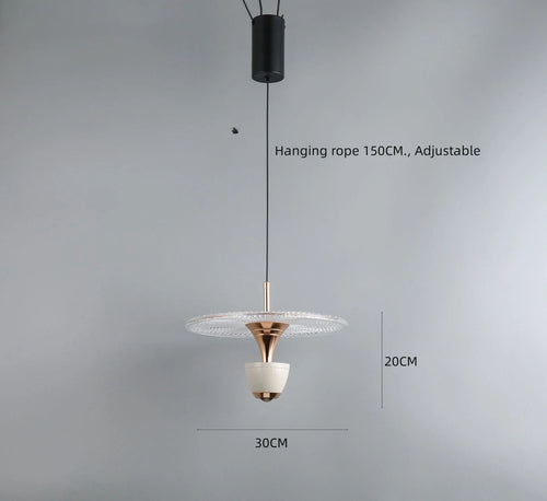 Modern minimalist pendant light for stylish interior decoration - vue 10 sur 10