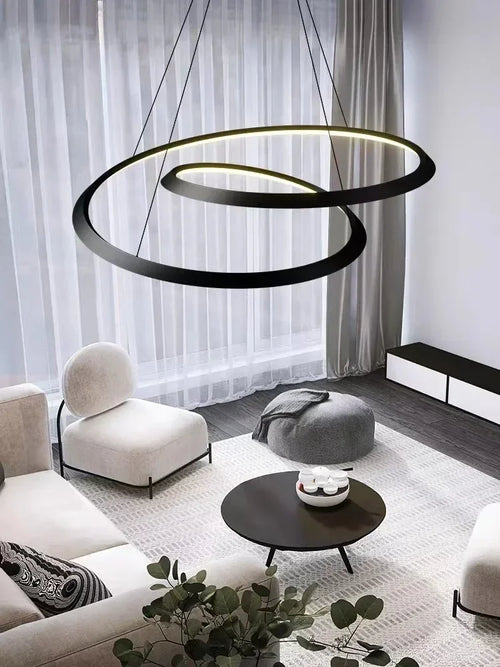 Lustre LED suspendu au design moderne - vue 4 sur 15
