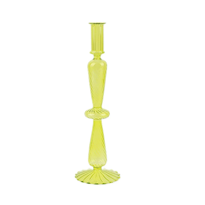 bougeoir en verre multicouche pour décoration de table - vue 11 sur 13