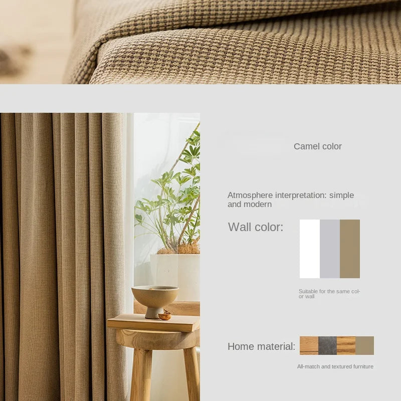Rideau occultant moderne minimaliste pour salon et chambre - vue 10 sur 18
