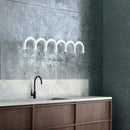 Minimalist u-shaped industrial chandelier for interior decor