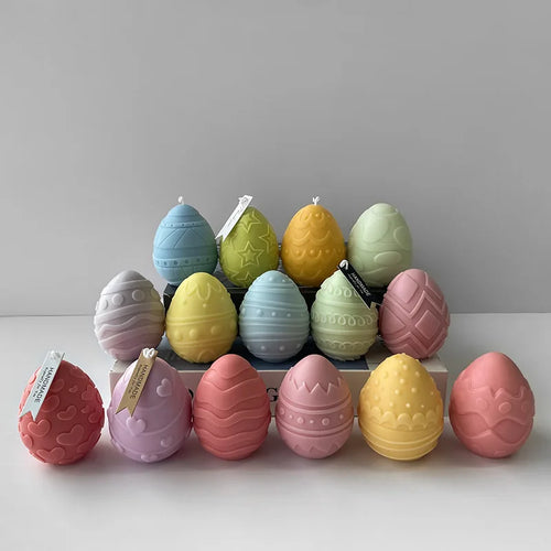 moule en silicone pour bougies œufs de pâques fait maison