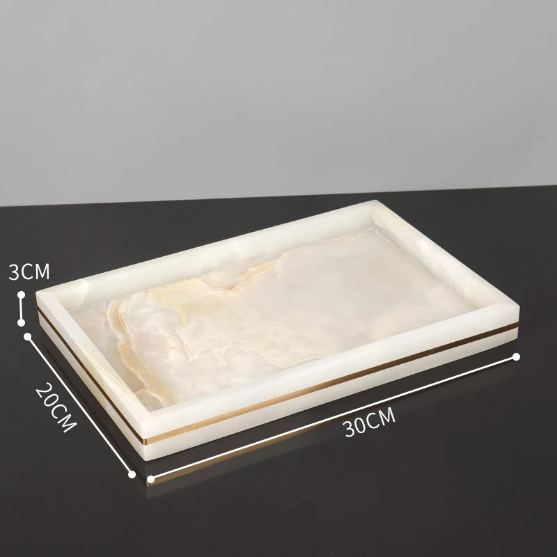 ensemble daccessoires en marbre naturel pour salle de bain - vue 20 sur 22