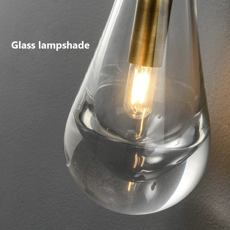 applique murale minimaliste de luxe en verre et cuivre led 2023 - vue 6 sur 8