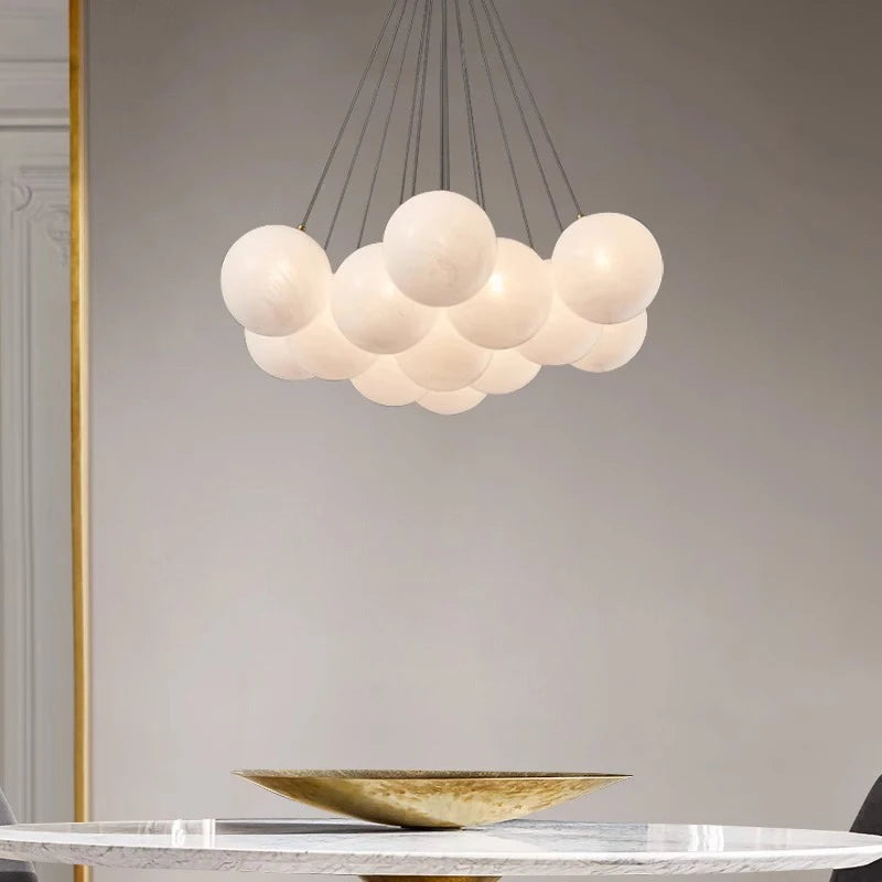 Lustre led boules suspendues au design moderne