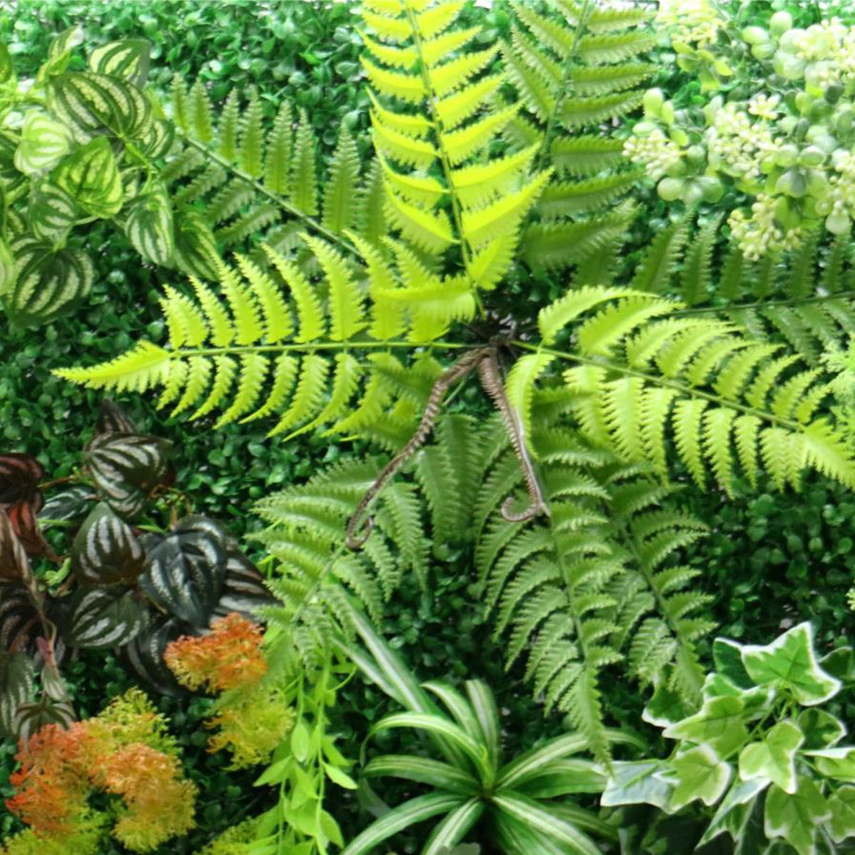 mur végétal artificiel réutilisable pour jardin décoration et protection UV - vue 5 sur 9